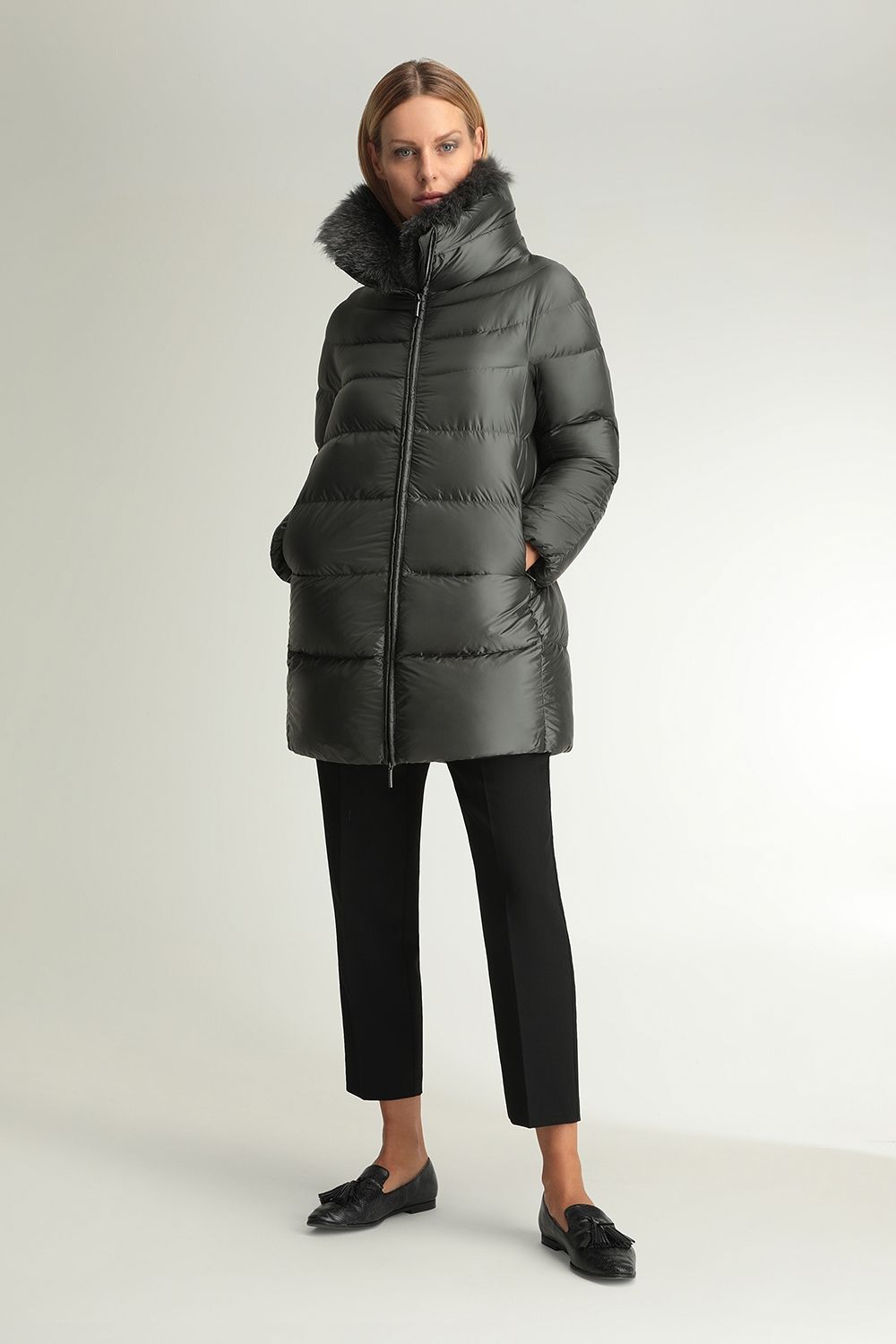 down filled jacket womens