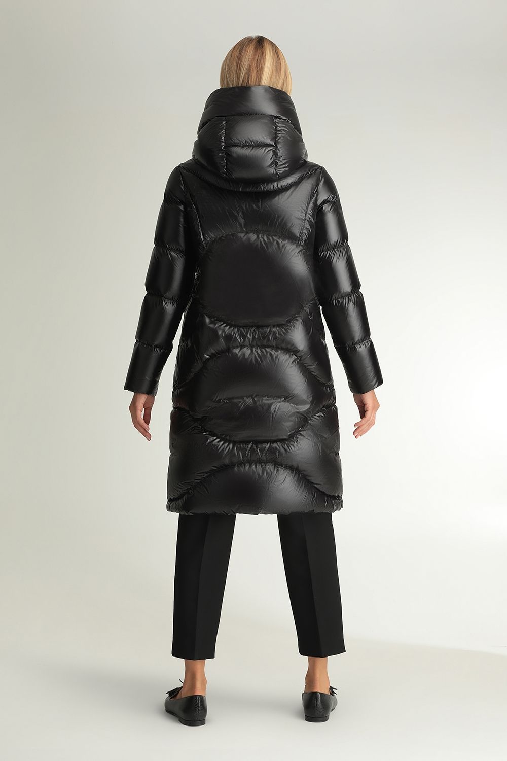 zara feather down coat