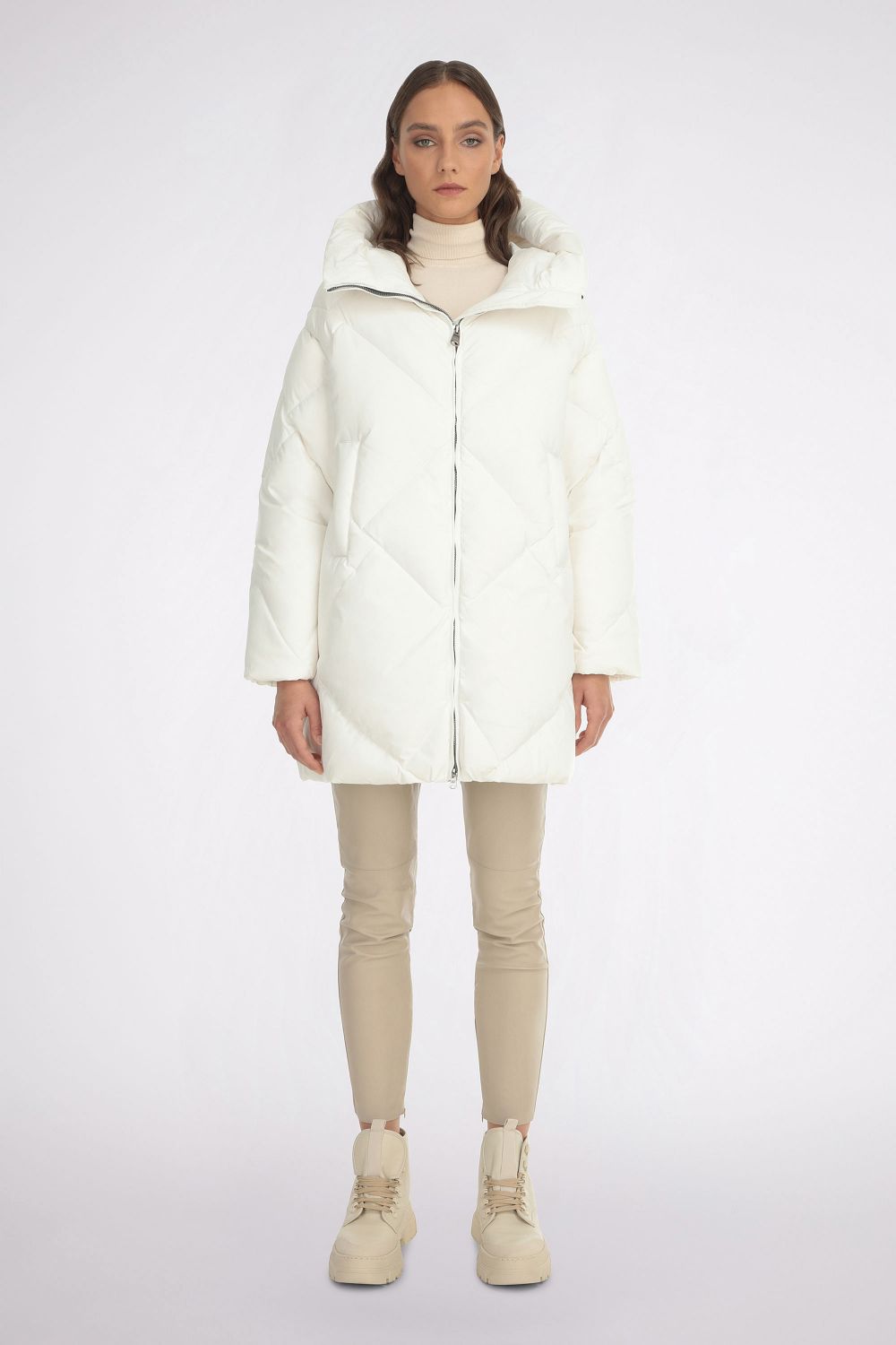 White quilted coat womens outlet