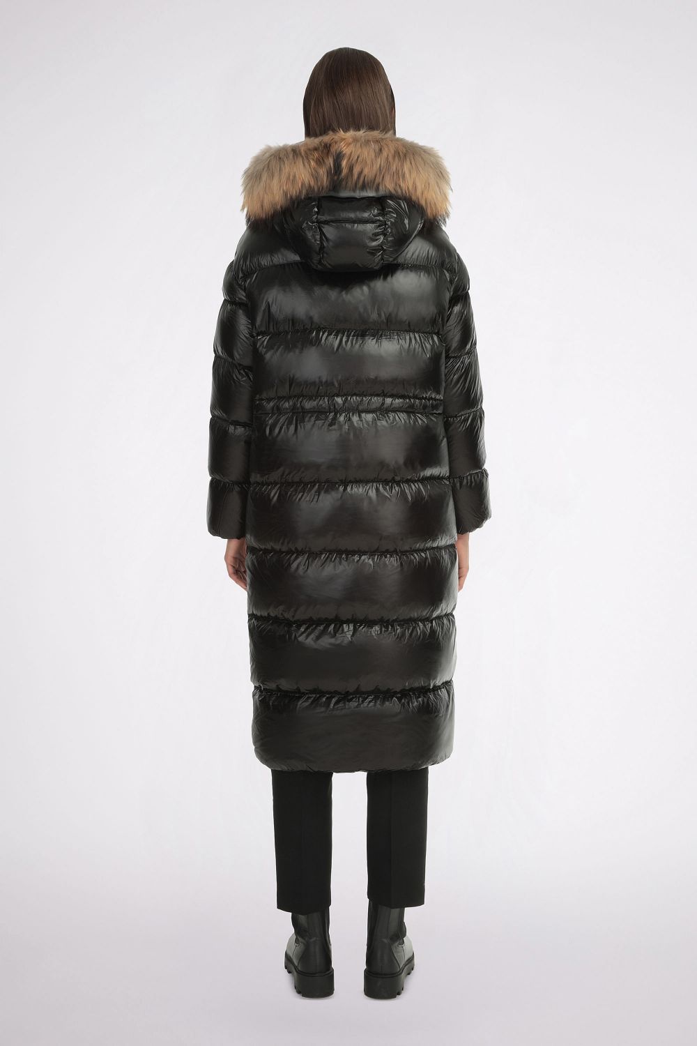 Black sales down coat