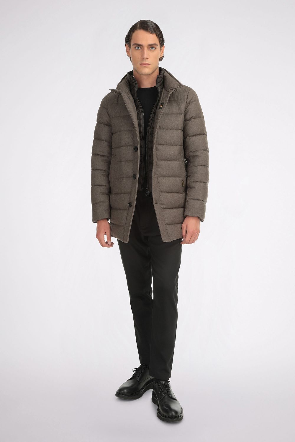 Garrett brown wool coat Hetreg