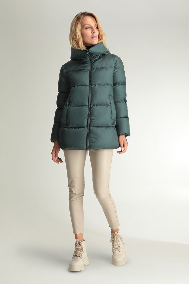 teal parka